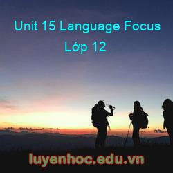 Unit 15 Language Focus Lớp 12